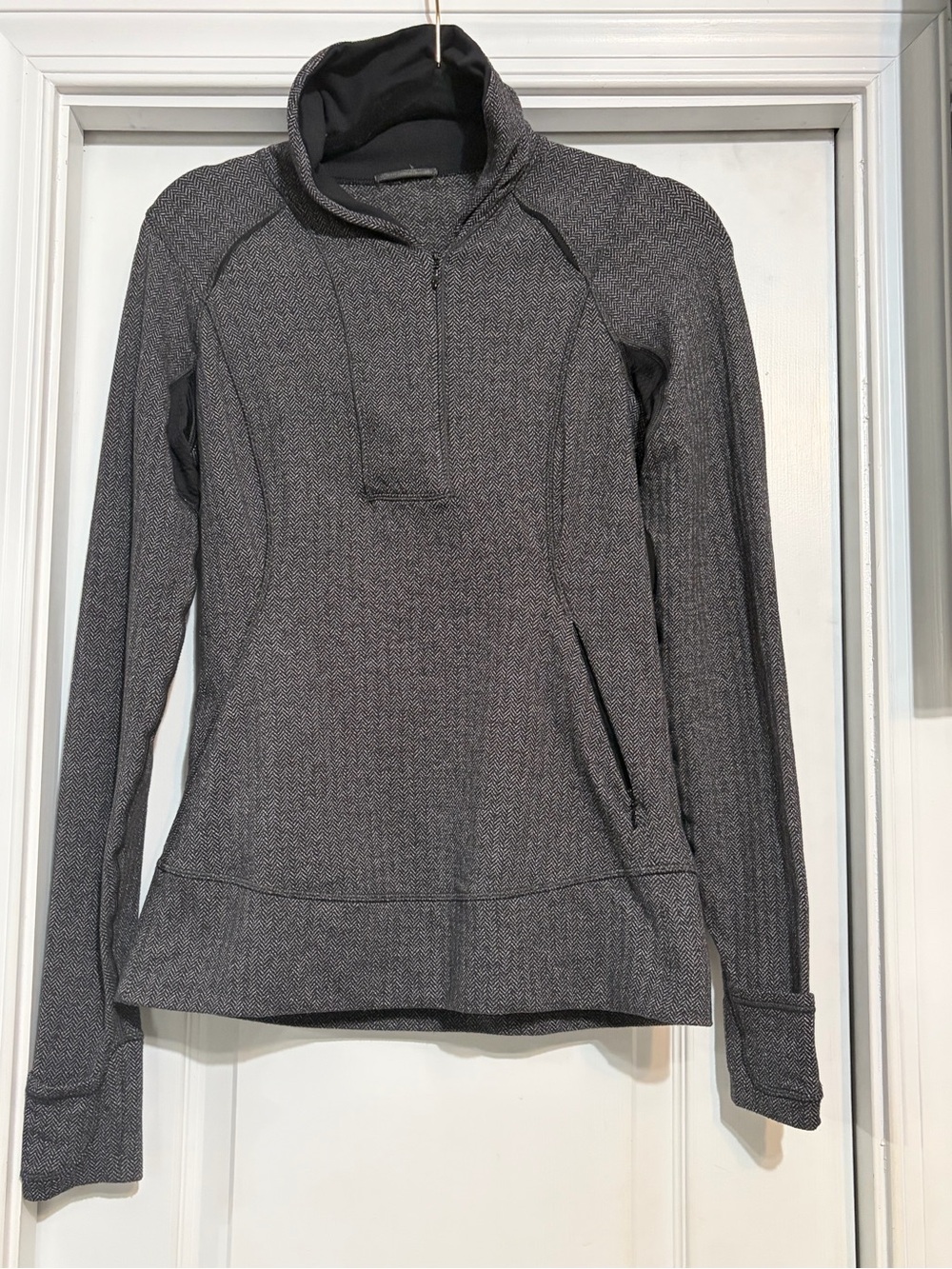 Lululemon Think Fast Pullover Herringbone